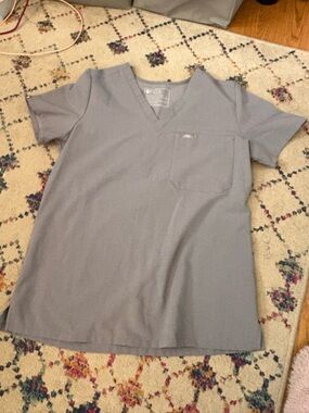 Gray Pocket Polo Shirt